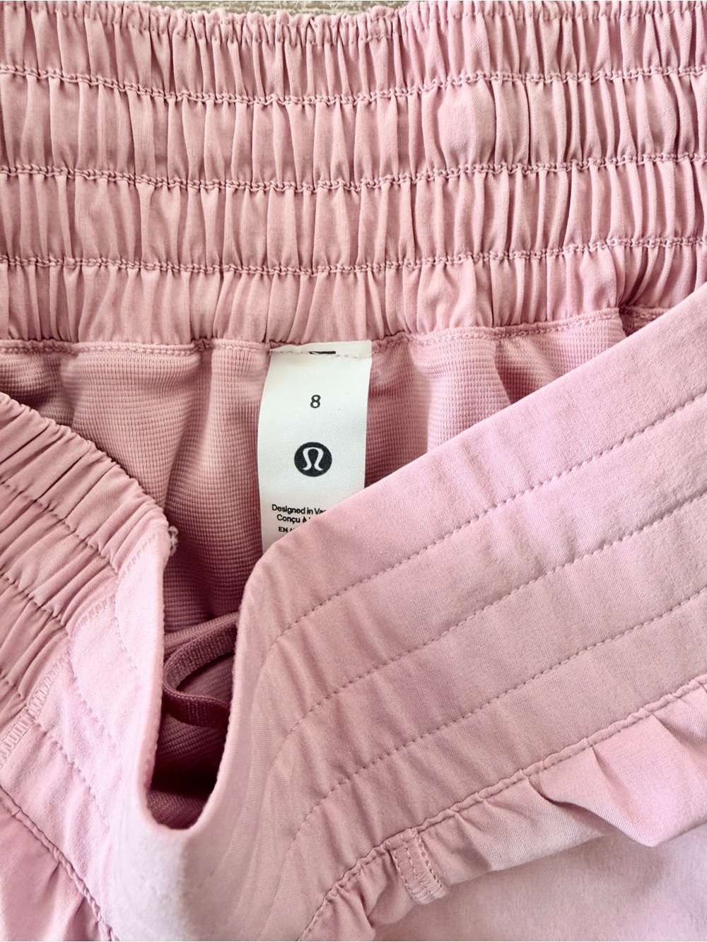Lululemon Set Pink Haze FlexyFlex Strappy Yoga Bra + Hotty Hot HR 2.5” Shorts - Picture 7 of 15